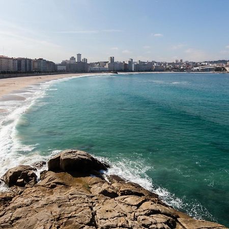 Lujoso Apartamento Centro A 3 Minutos De La Playa Corunha Exterior foto